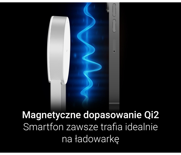 Silver Monkey Alu MagCharger Qi2 3in1 biała - 1328386 - zdjęcie 7